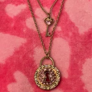 Beautiful BJ duo necklace “ key to my heart “